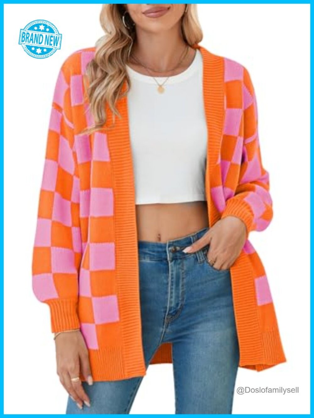 Oversized Ribbed Knit Batwing Sleeve Open Front Cardigan with Pockets